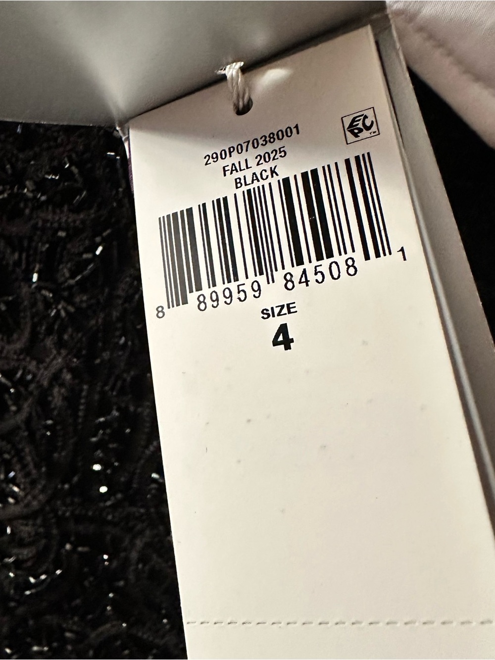 Ralph Lauren Collection Fall 25 Missy Black Hand Beaded Velvet Long Sleeve Top - Picture 12 of 16